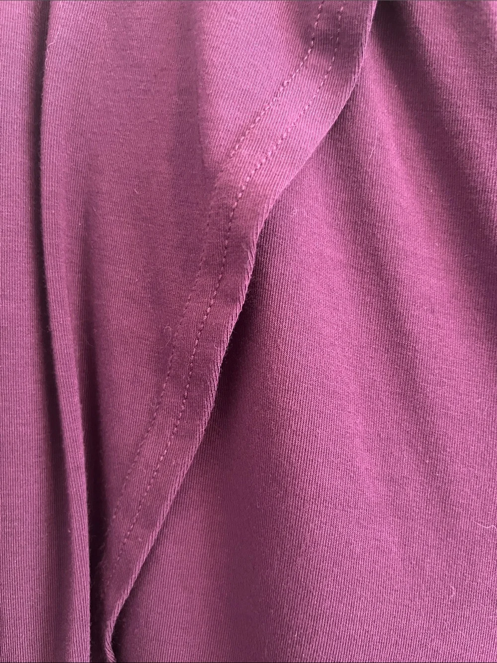 Betabrand Plum Wide-Leg Draped Palazzo Pants